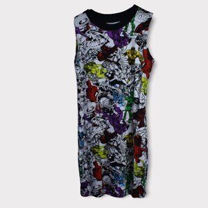 Marvel Dress L Girls Superhero Sleeveless Crewneck Shirt Cotton Blend Thor